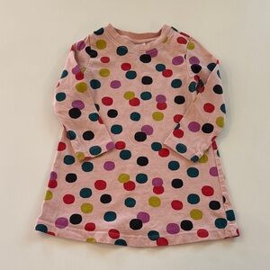 Hanna Andersson Pink Polka Dot Tee Dress